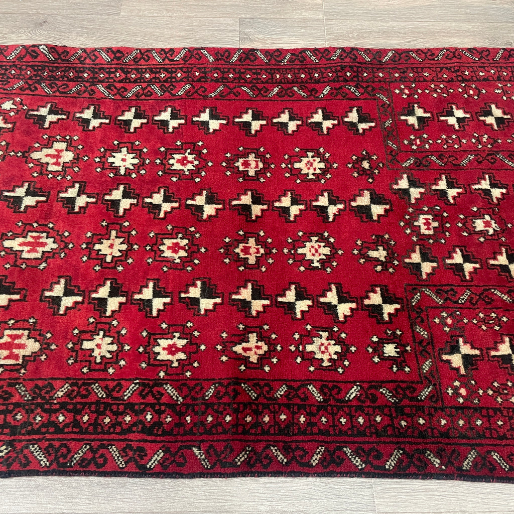 Old Afghan Herati Baluch Rug c. 1980