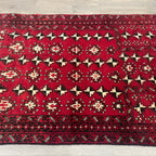 Old Afghan Herati Baluch Rug c. 1980