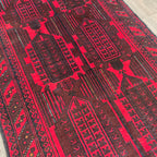 Vintage Afghan Herati Baluch Rug c. 1980