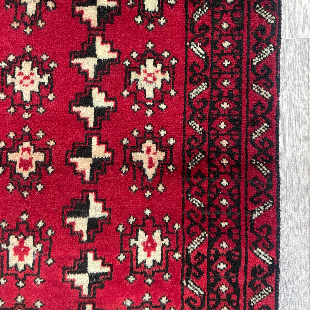Old Afghan Herati Baluch Rug c. 1980