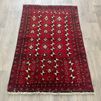 Old Afghan Herati Baluch Rug c. 1980