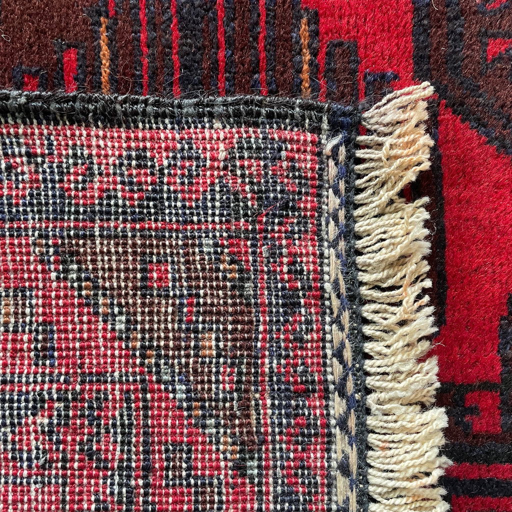 Vintage Afghan Herati Baluch Rug c. 1980