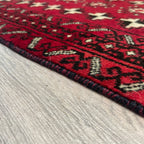 Old Afghan Herati Baluch Rug c. 1980