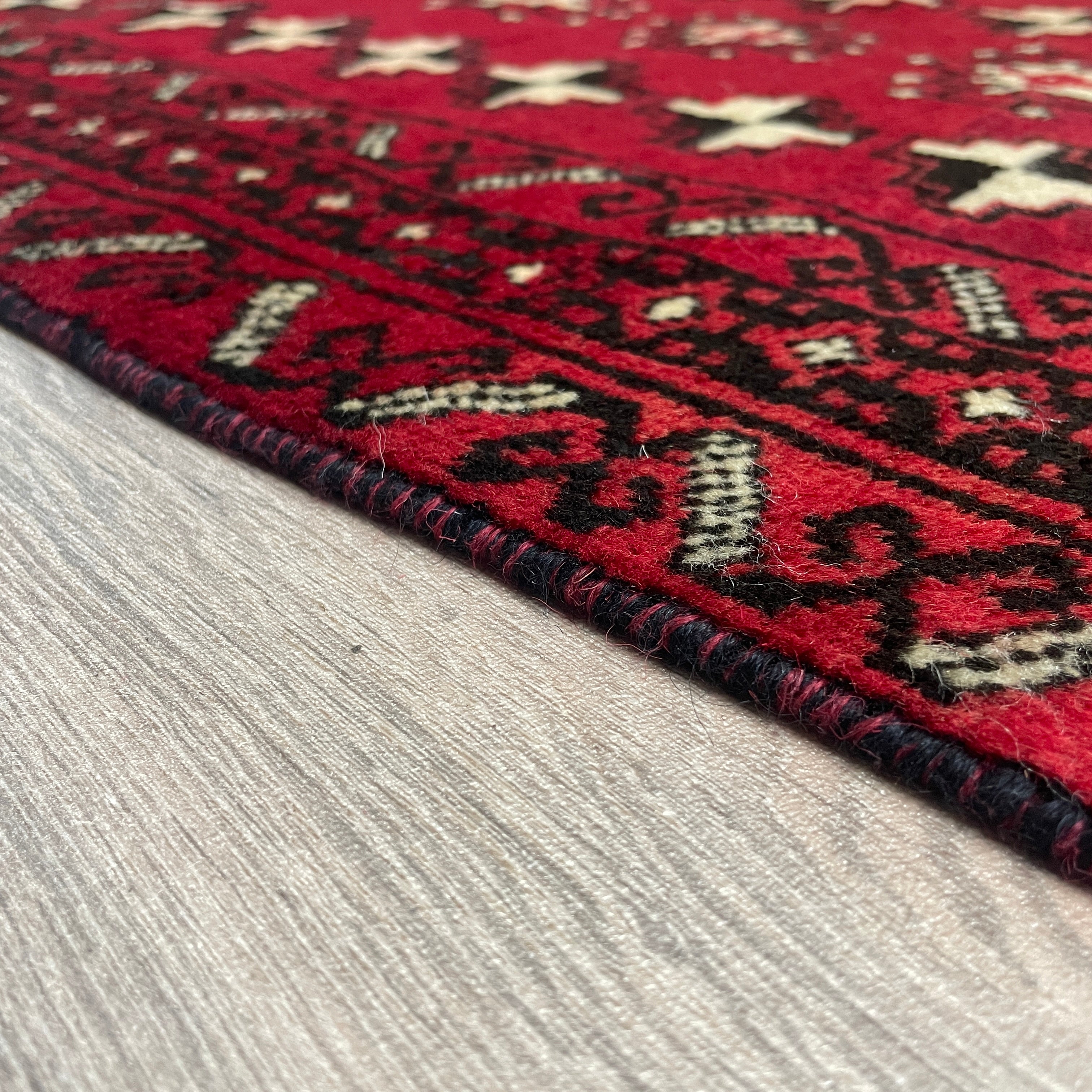Old Afghan Herati Baluch Rug c. 1980