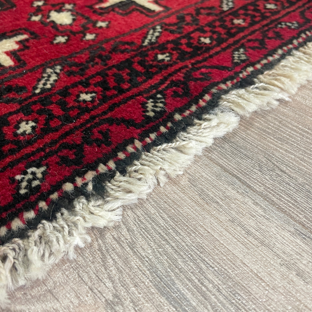 Old Afghan Herati Baluch Rug c. 1980