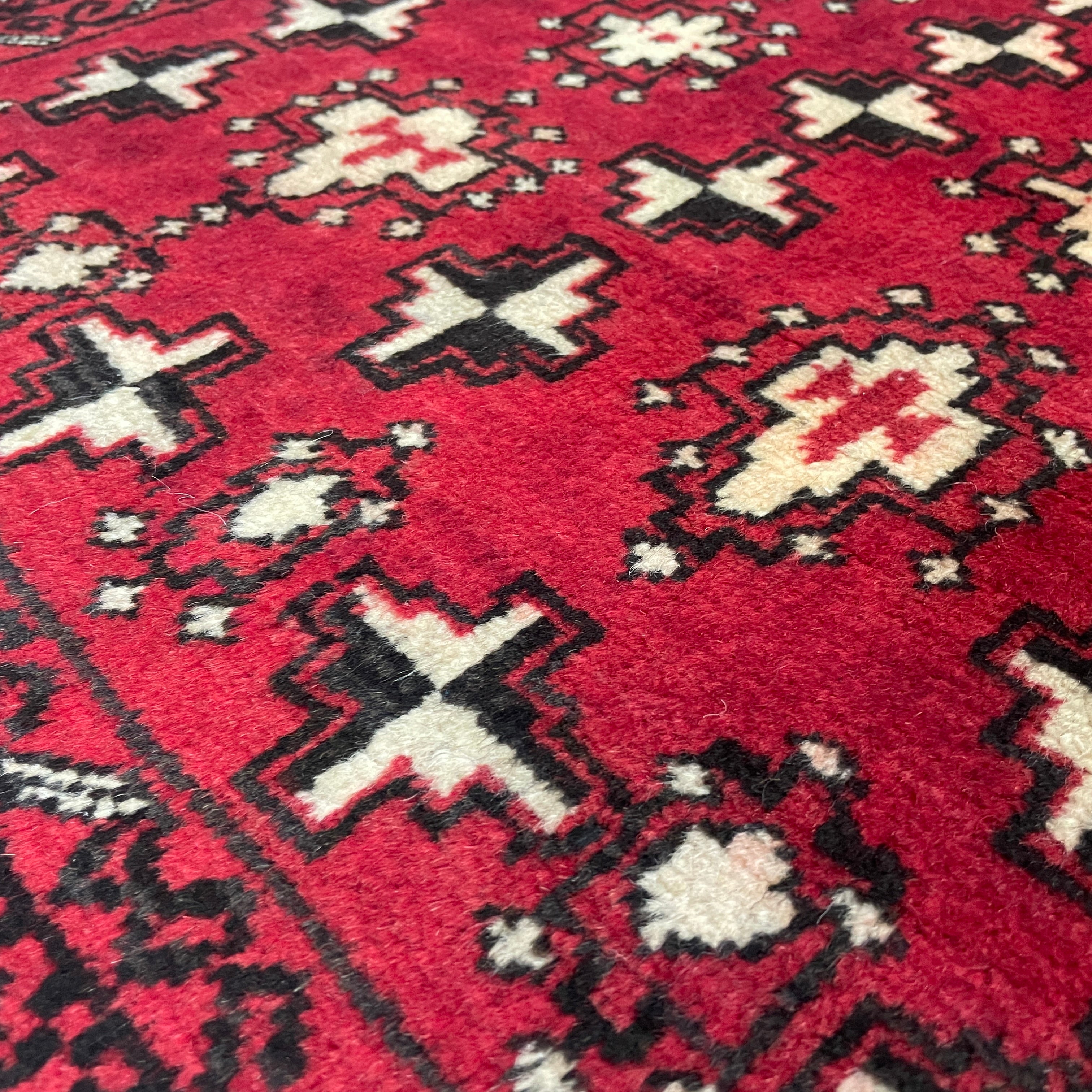 Old Afghan Herati Baluch Rug c. 1980