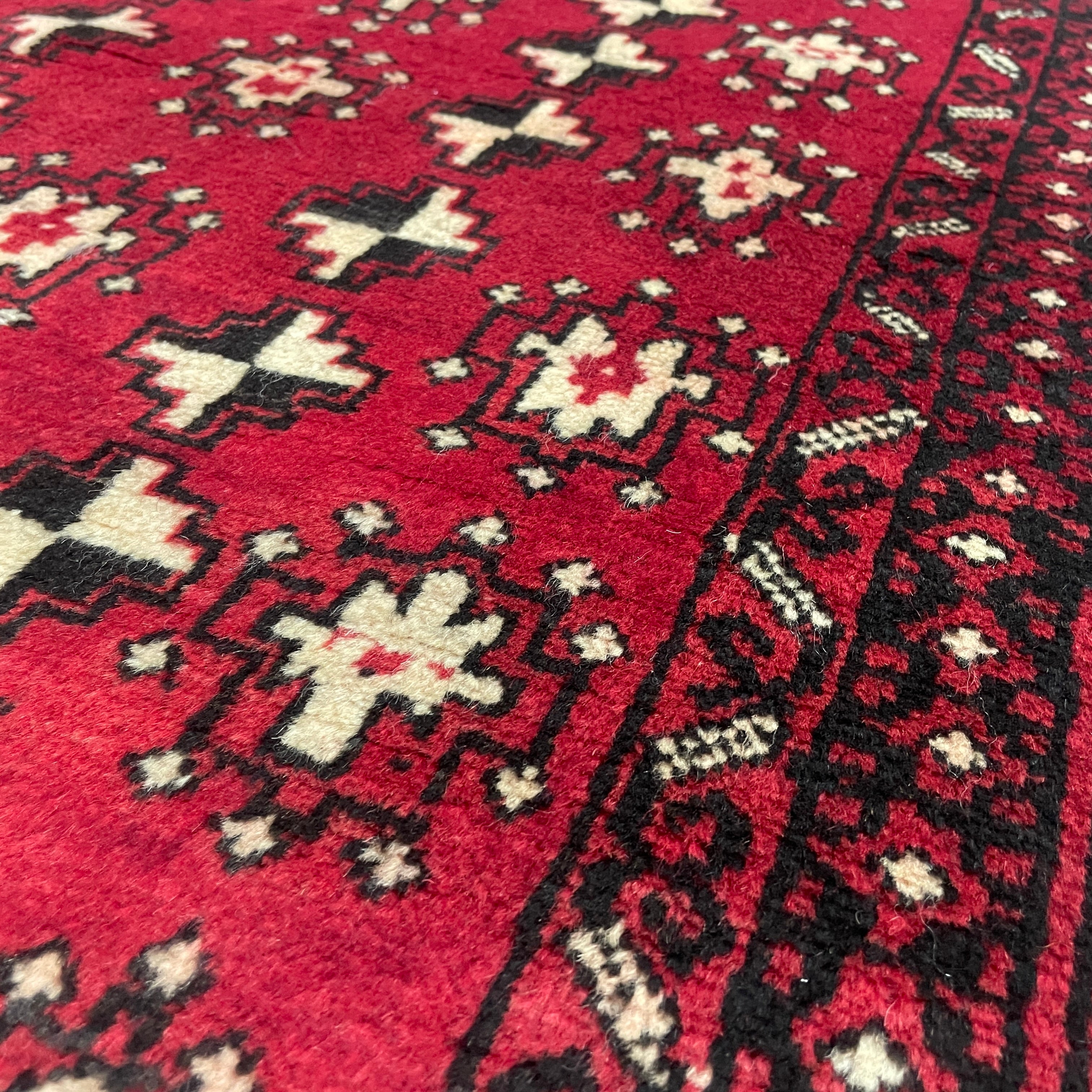 Old Afghan Herati Baluch Rug c. 1980