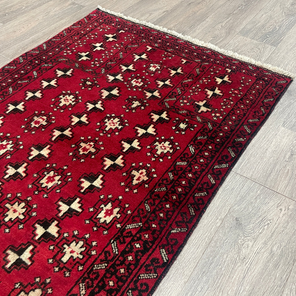 Old Afghan Herati Baluch Rug c. 1980