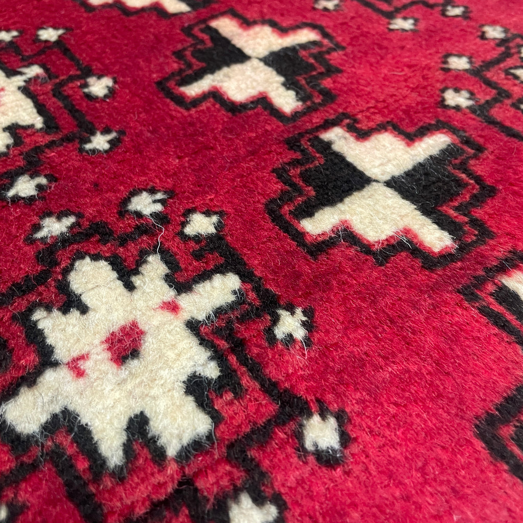 Old Afghan Herati Baluch Rug c. 1980