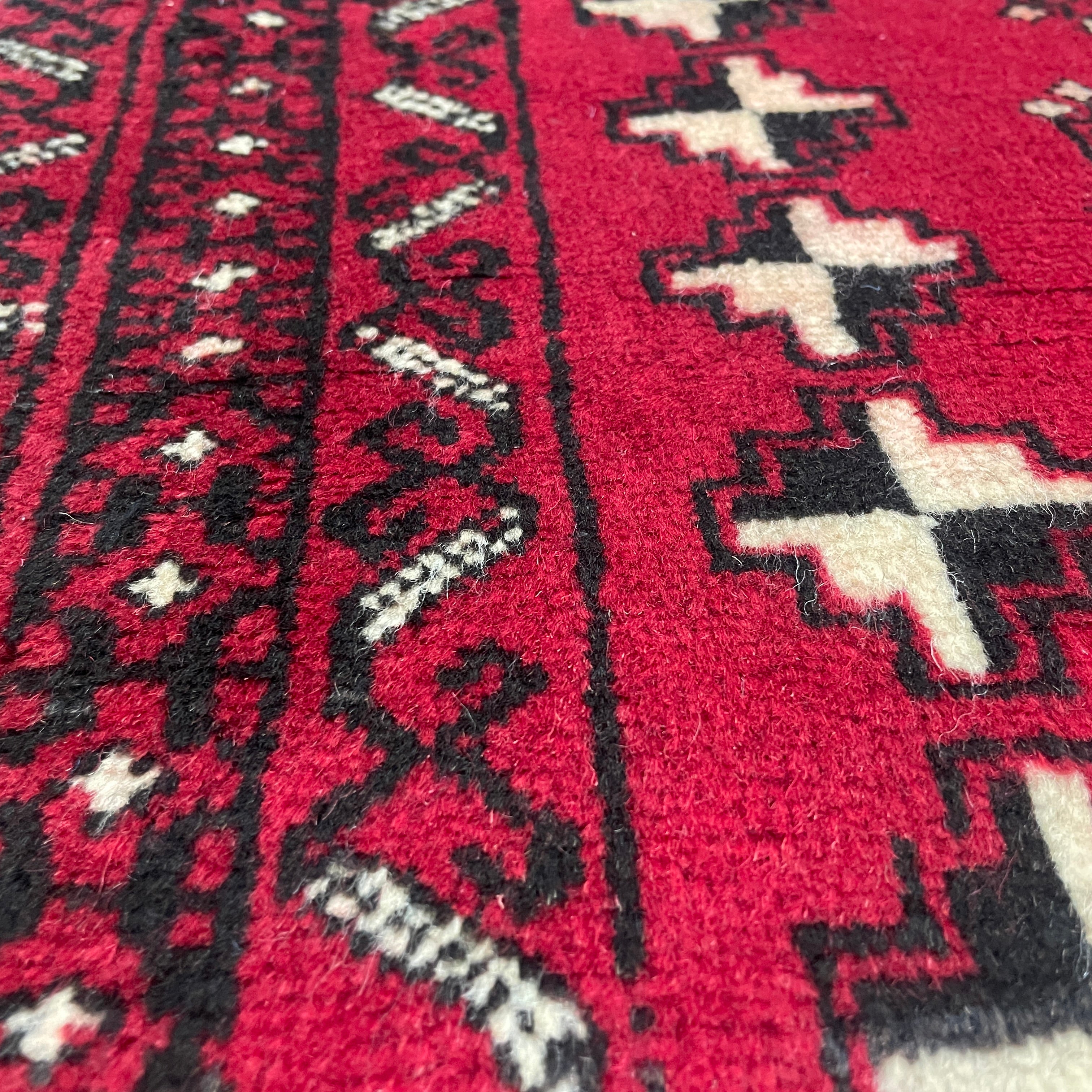 Old Afghan Herati Baluch Rug c. 1980