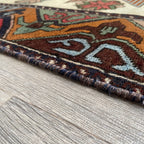 Vintage Afghan Herati Baluch Rug c. 1980