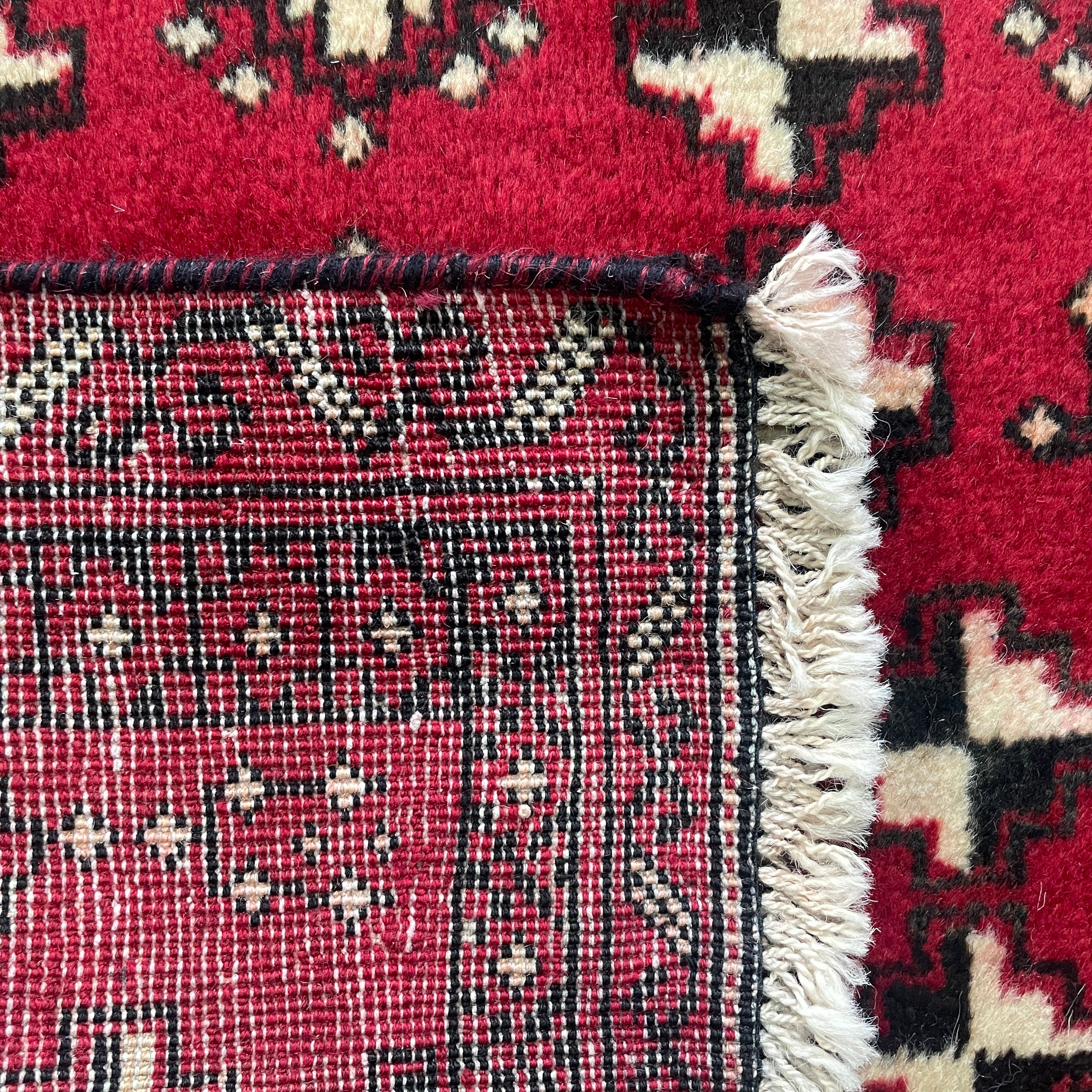 Old Afghan Herati Baluch Rug c. 1980