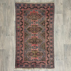 Old Afghan Herati Baluch Rug c. 1980