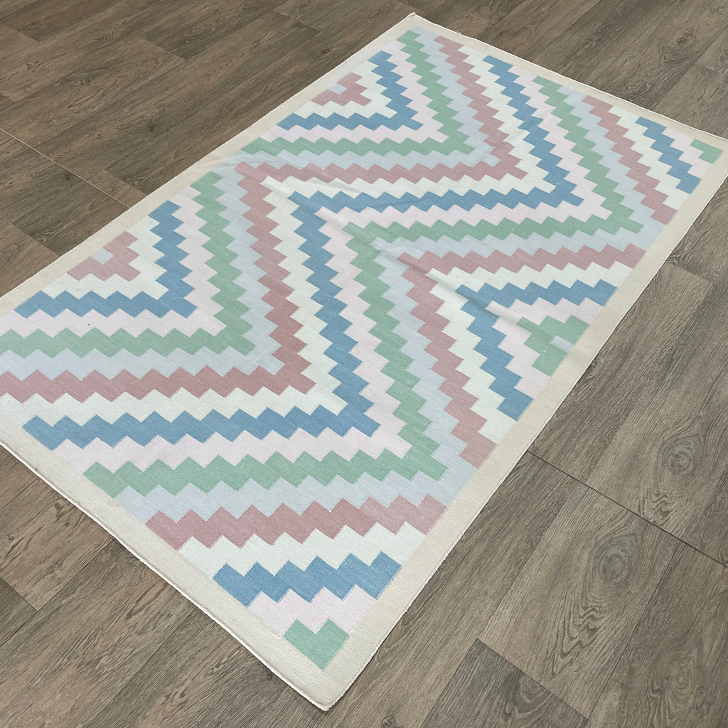 152 x 93 cm | Indian Kilim Rug - Khorasan Rugs