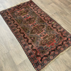 Old Afghan Herati Baluch Rug c. 1980