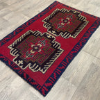 Vintage Afghan Baluch Rug c. 1980