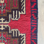 Vintage Afghan Baluch Rug c. 1980