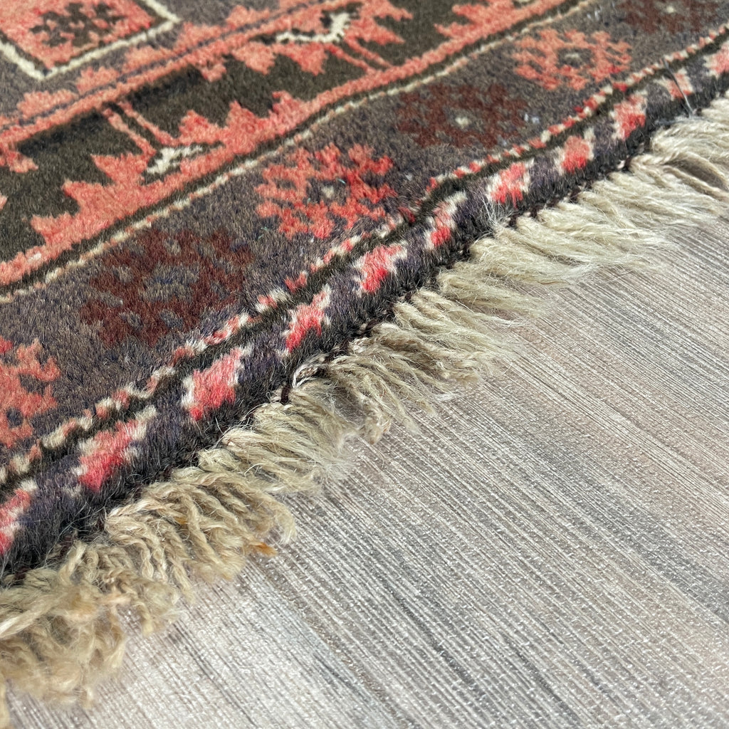 Old Afghan Herati Baluch Rug c. 1980