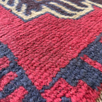 Vintage Afghan Baluch Rug c. 1980