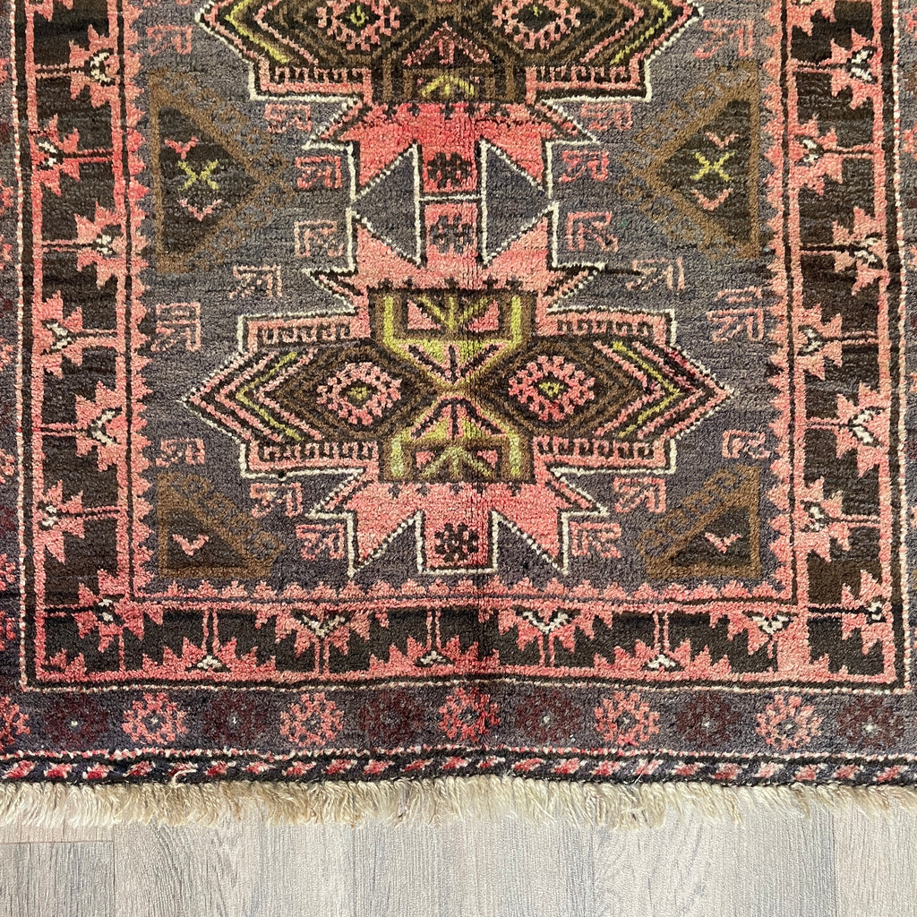 Old Afghan Herati Baluch Rug c. 1980