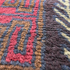 Vintage Afghan Baluch Rug c. 1980