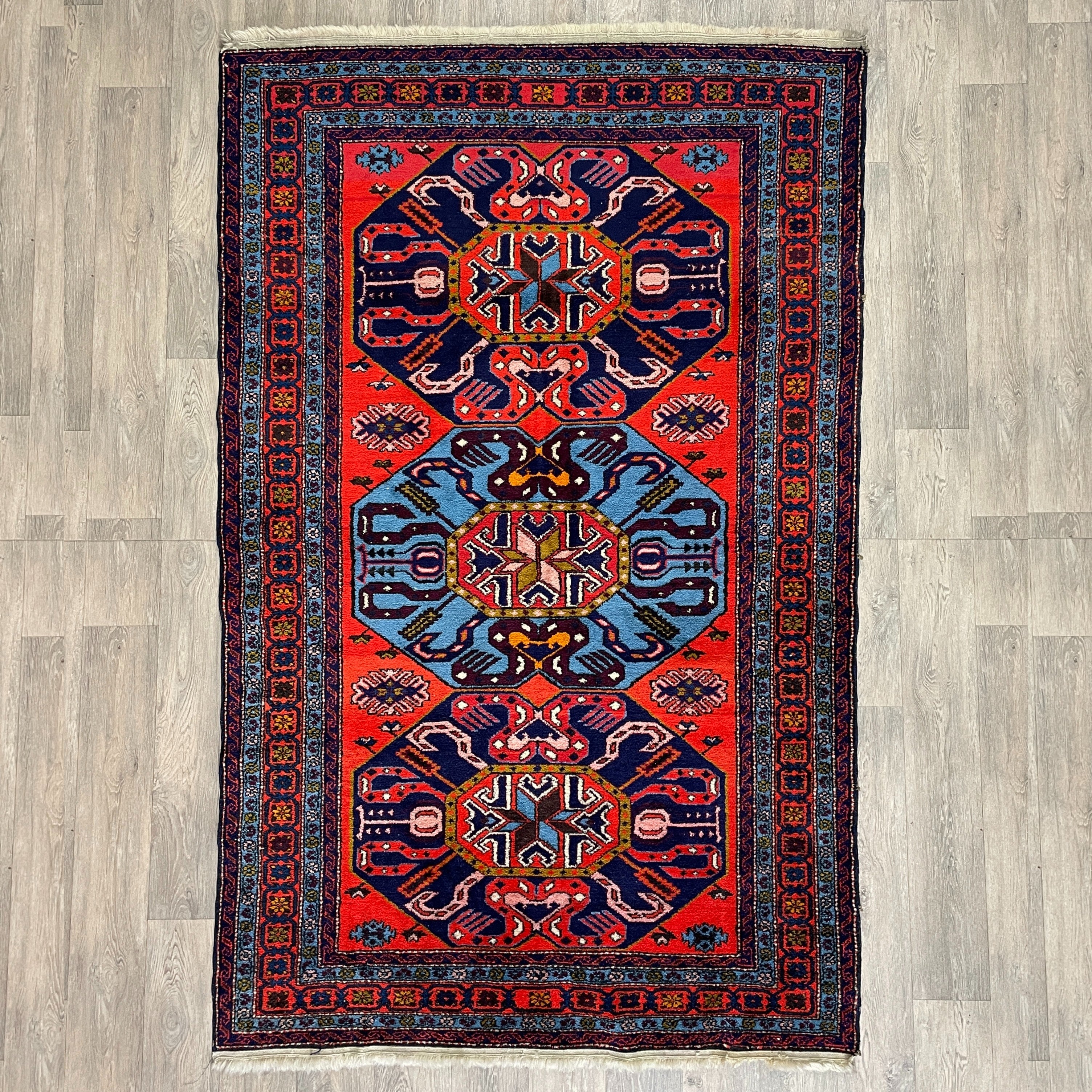 Old Persian Hamadan Rug c. 1970
