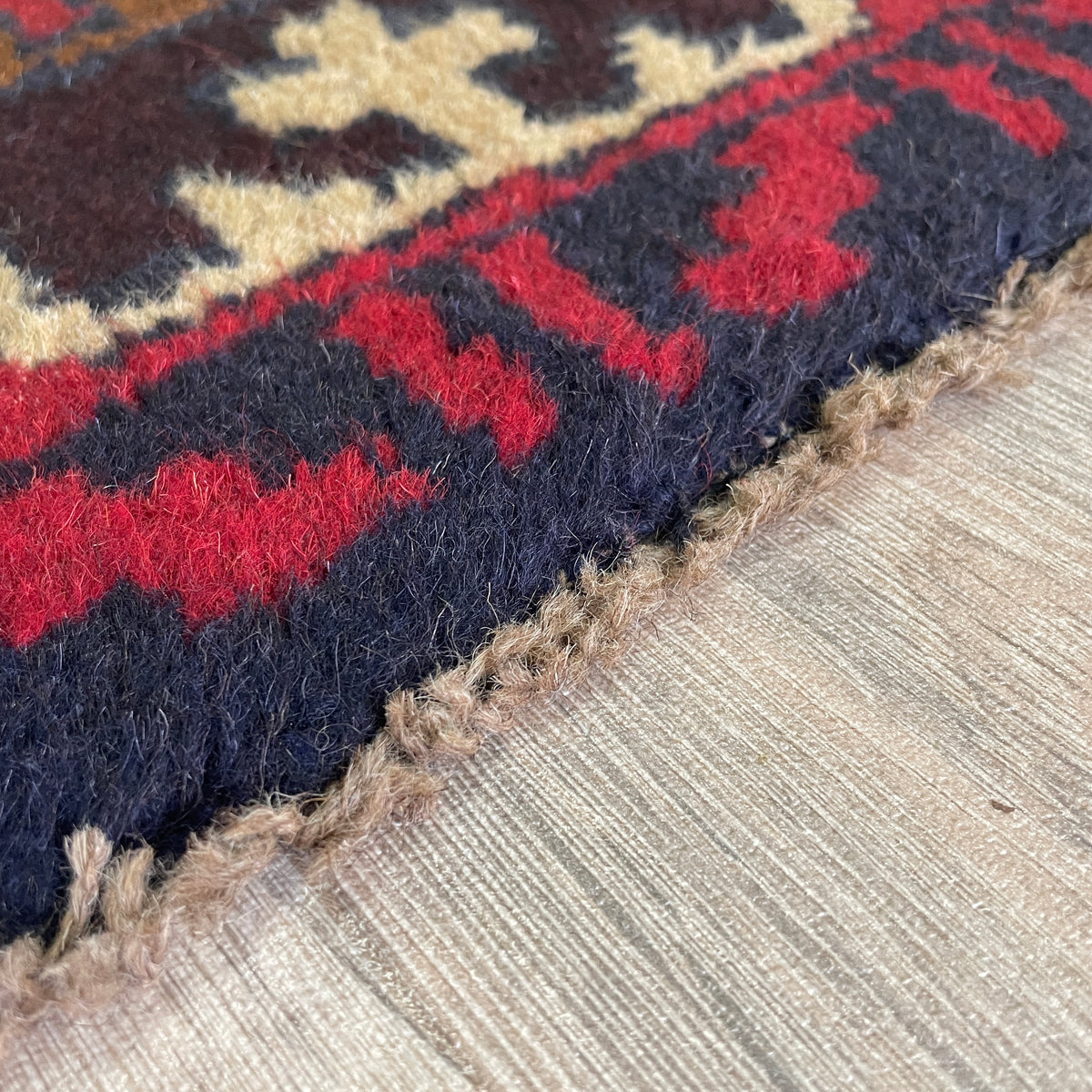 Vintage Afghan Baluch Rug c. 1980