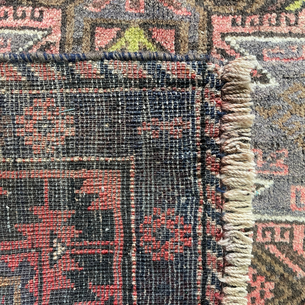 Old Afghan Herati Baluch Rug c. 1980