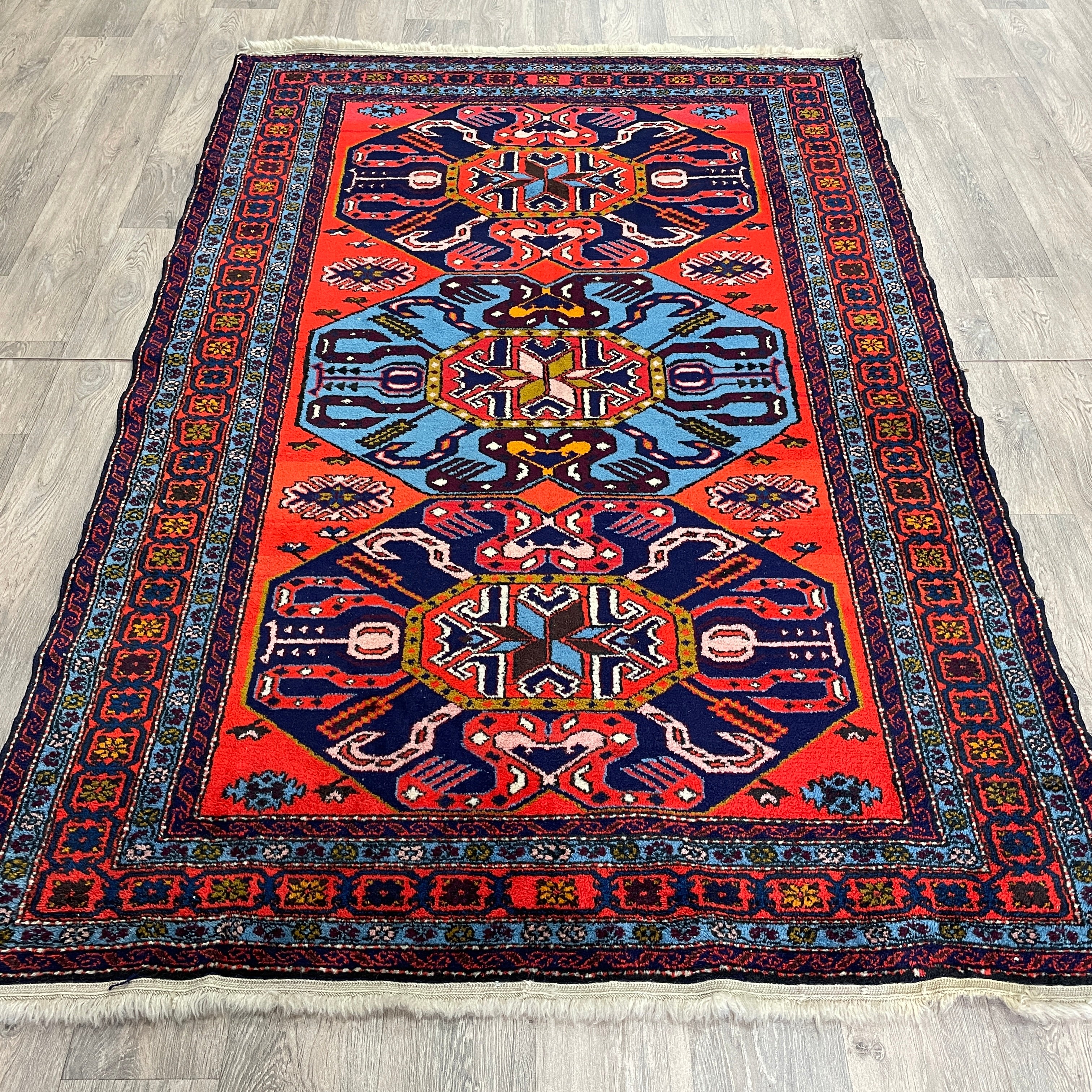 Old Persian Hamadan Rug c. 1970