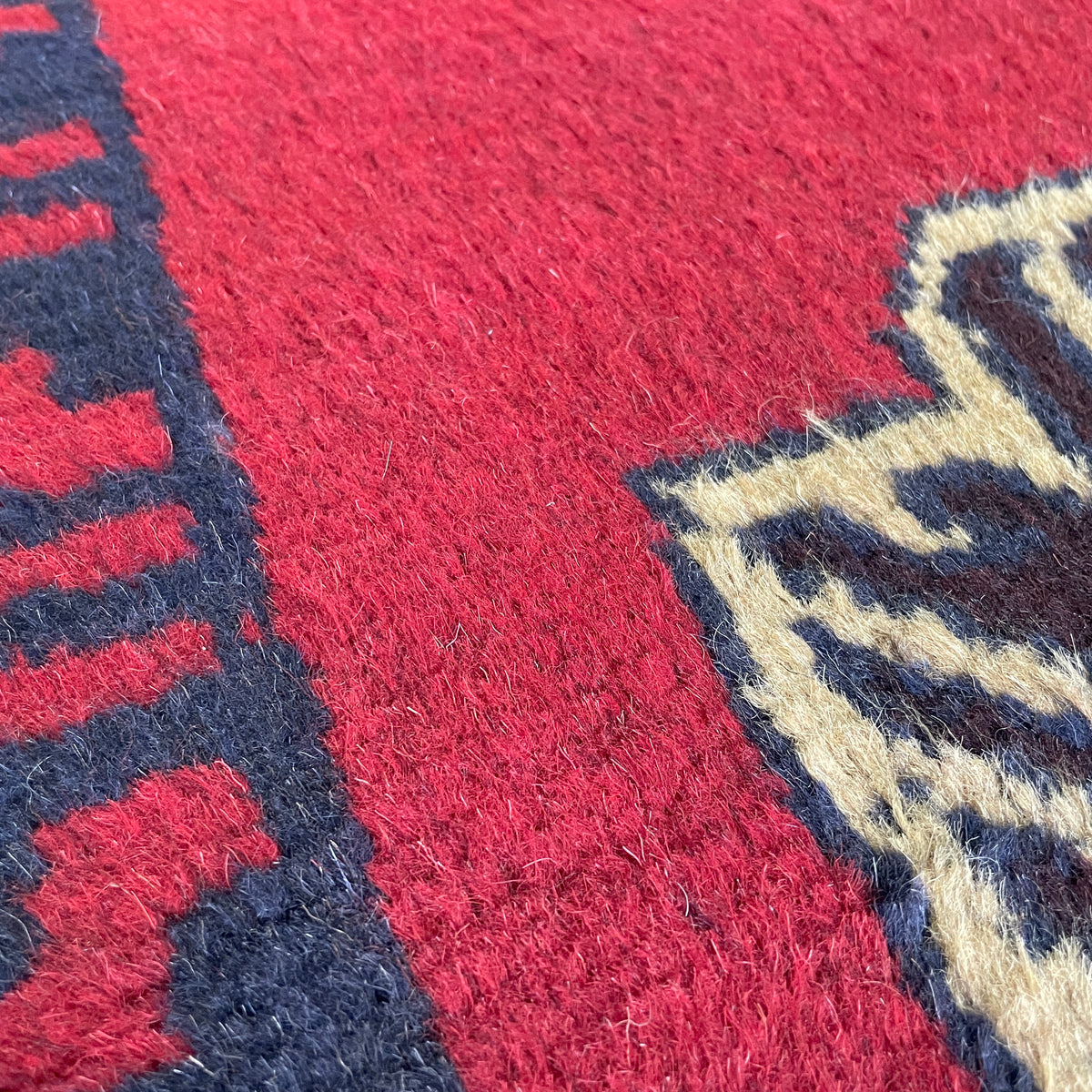 Vintage Afghan Baluch Rug c. 1980