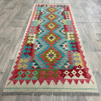 202 x 73 cm | Afghan Kilim Runner - Khorasan Rugs