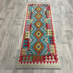 202 x 73 cm | Afghan Kilim Runner - Khorasan Rugs