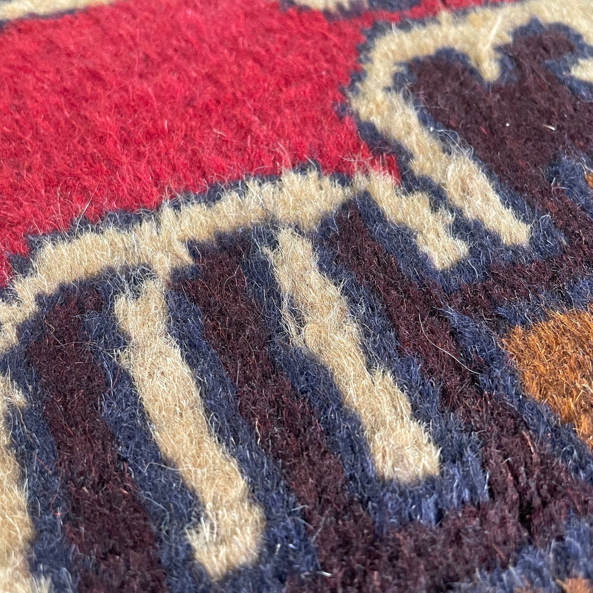 Vintage Afghan Baluch Rug c. 1980