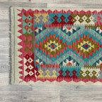 202 x 73 cm | Afghan Kilim Runner - Khorasan Rugs