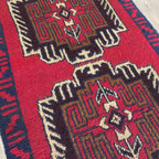 Vintage Afghan Baluch Rug c. 1980
