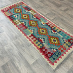 202 x 73 cm | Afghan Kilim Runner - Khorasan Rugs