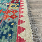 202 x 73 cm | Afghan Kilim Runner - Khorasan Rugs