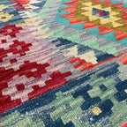 202 x 73 cm | Afghan Kilim Runner - Khorasan Rugs