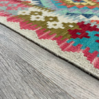 202 x 73 cm | Afghan Kilim Runner - Khorasan Rugs