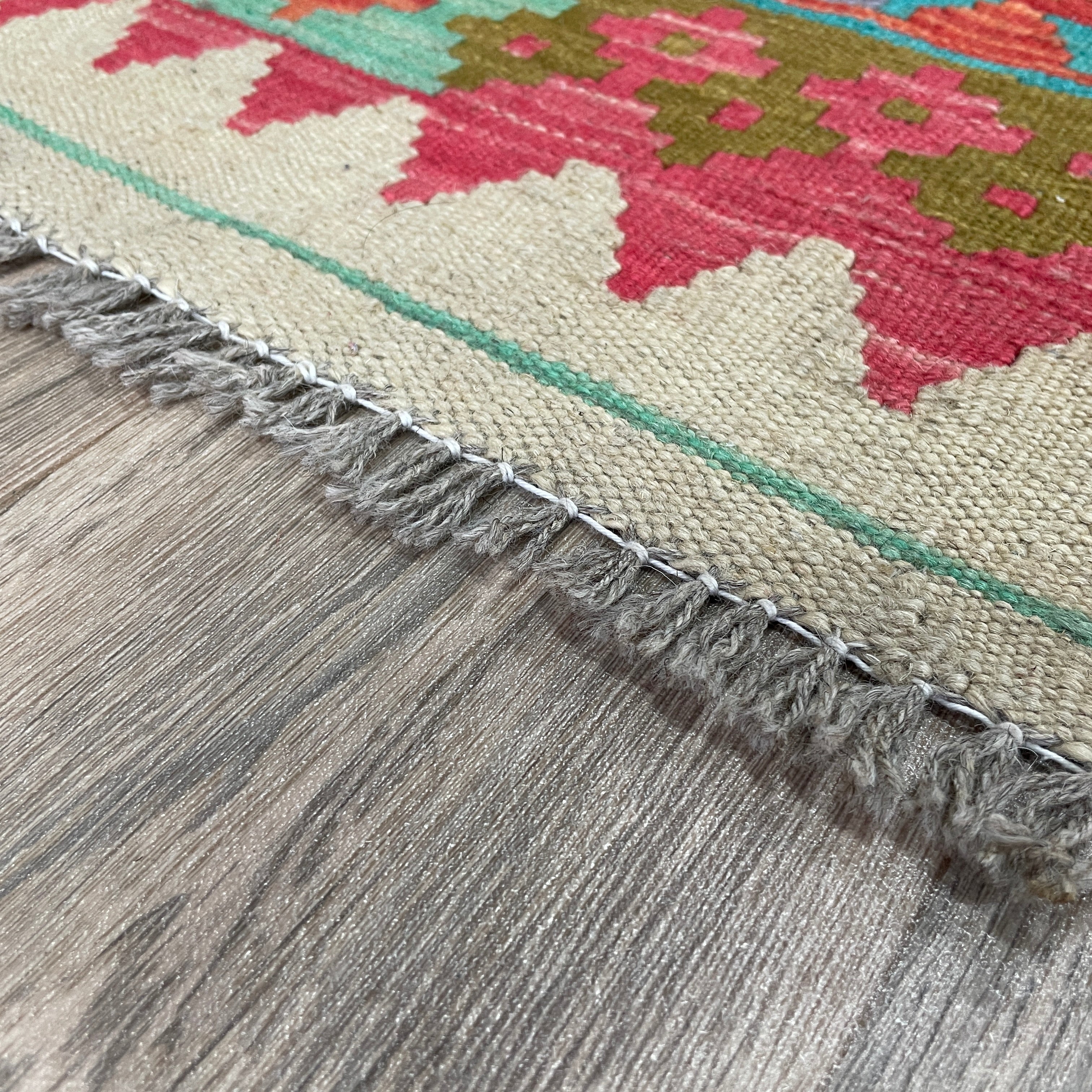202 x 73 cm | Afghan Kilim Runner - Khorasan Rugs