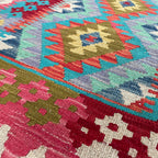 202 x 73 cm | Afghan Kilim Runner - Khorasan Rugs