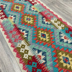 202 x 73 cm | Afghan Kilim Runner - Khorasan Rugs
