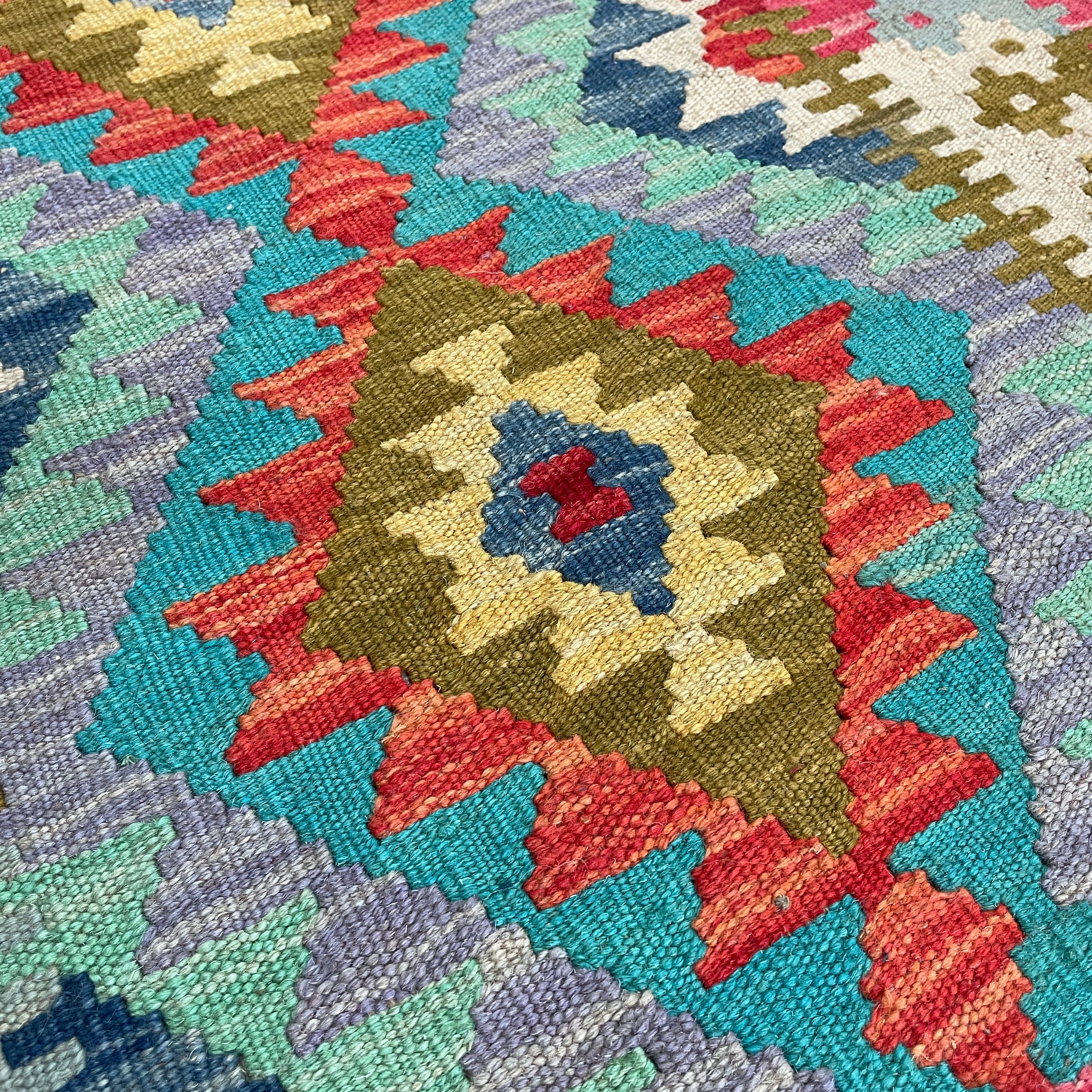 202 x 73 cm | Afghan Kilim Runner - Khorasan Rugs