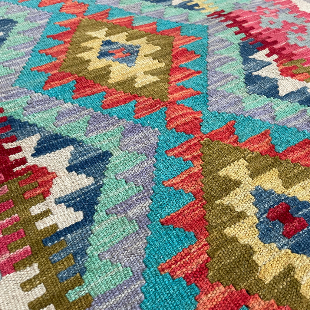 202 x 73 cm | Afghan Kilim Runner - Khorasan Rugs