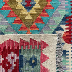 202 x 73 cm | Afghan Kilim Runner - Khorasan Rugs