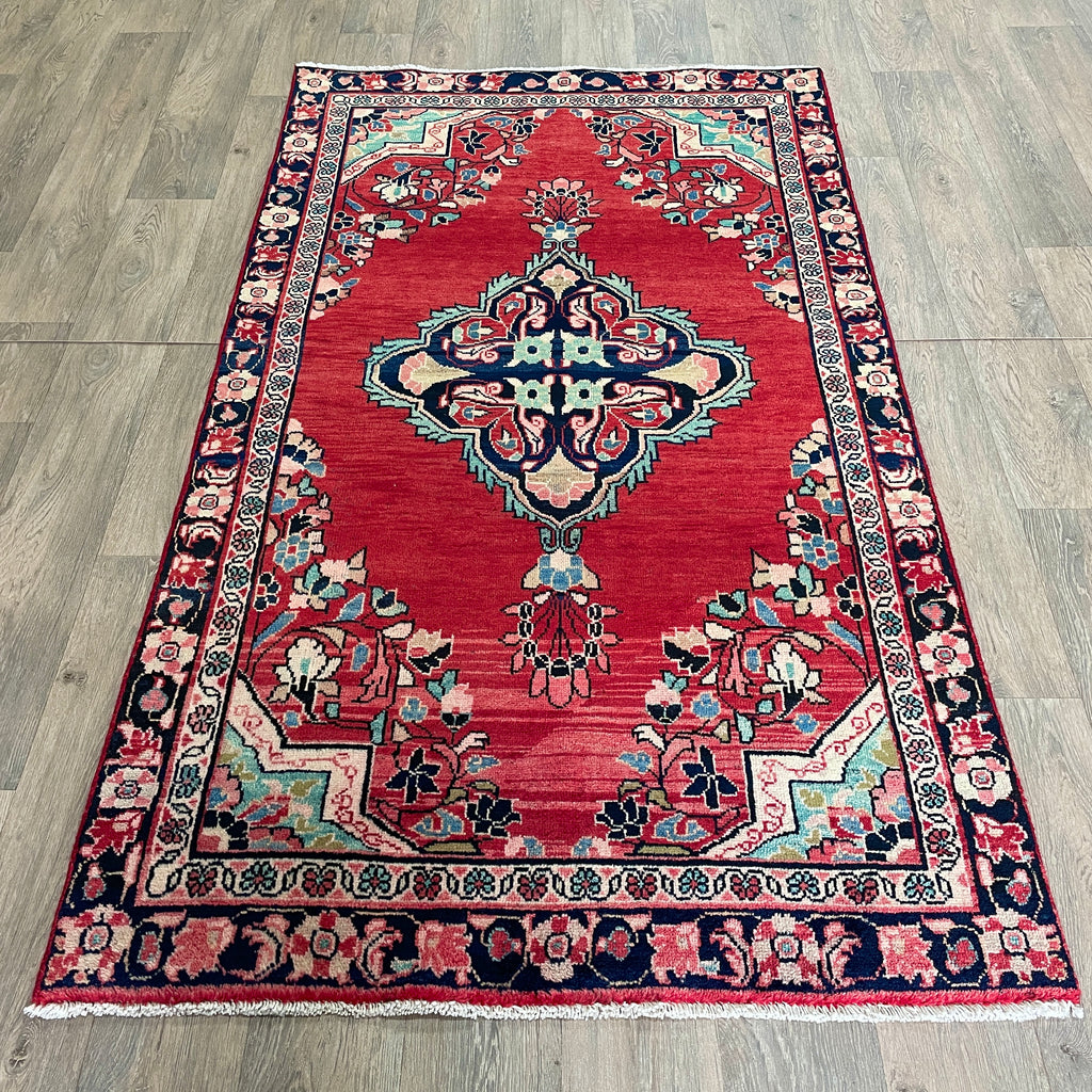 Old Persian Mashhad Rug c. 1970
