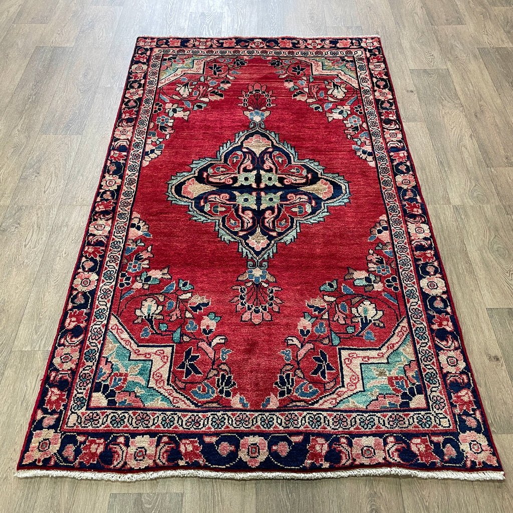 Old Persian Mashhad Rug c. 1970