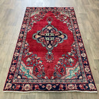 Old Persian Mashhad Rug c. 1970