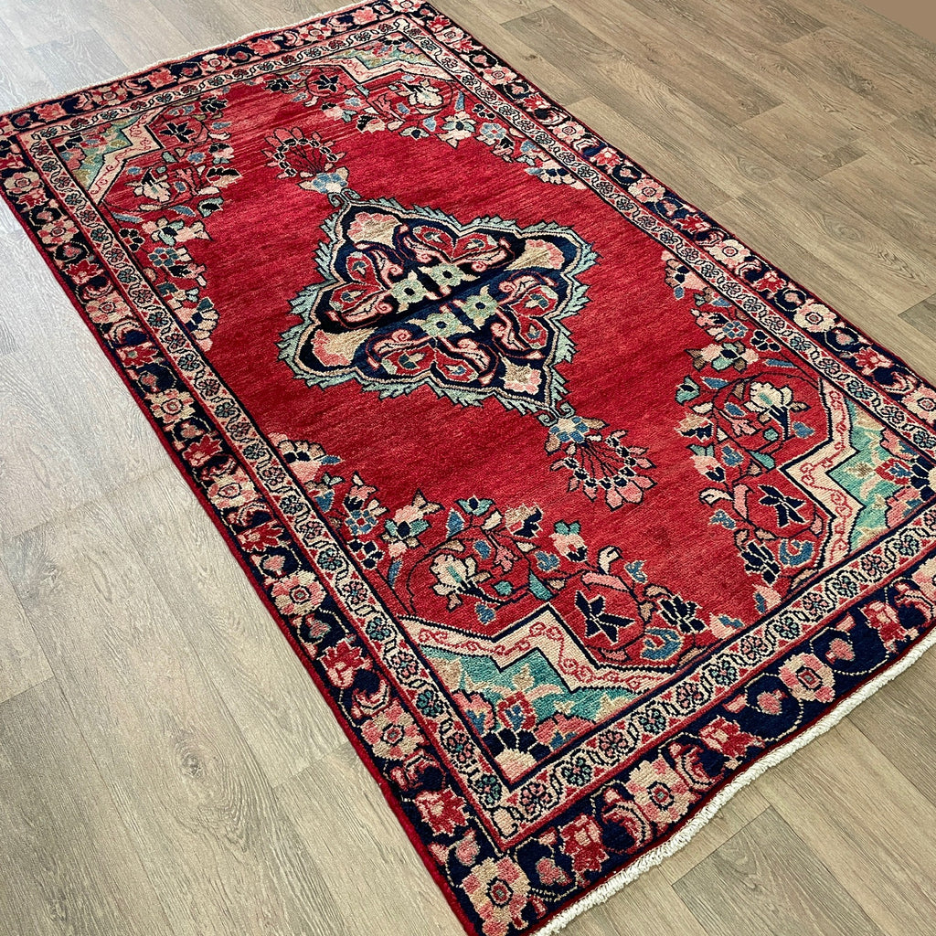 Old Persian Mashhad Rug c. 1970