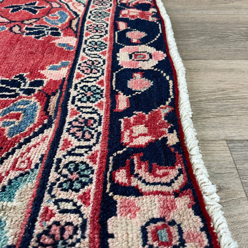 Old Persian Mashhad Rug c. 1970